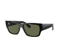 Ray - Ban Unisex RB0947S CARLOS 901/58 Sunglasses Acetate Black Green Squared Polarized Anti-glare