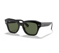 Ray - Ban RB2186 STATE STREET 901/58 Unisex Sunglasses Acetate Black G15 Squared Polarized