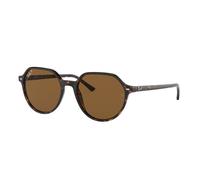 Ray - Ban Unisex RB2195 THALIA 902/57 Sunglasses Acetate Turtle Brown Squared Polarized