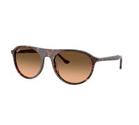 Ray - Ban Unisex RB2215 14293B Sunglasses Acetate Red Brown Squared Normal Shaded