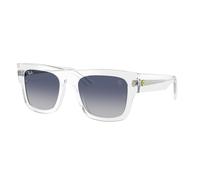 Ray - Ban Unisex RB2217M F7064L Sunglasses Acetate Transparent Blue Squared Normal Shaded
