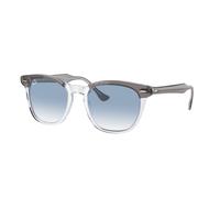 Ray - Ban Unisex RB2298 HAWKEYE 13553F Sunglasses Acetate Grey Blue Squared Normal Shaded