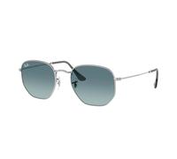 Ray - Ban Unisex RB3548N HEXAGONAL 003/3M Sunglasses Steel Silver Geometric Normal Shaded