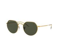 Ray - Ban Unisex RB3565 JACK 919631 Sunglasses Metal Gold Green Geometric Normal