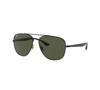 Ray - Ban Unisex RB3683 002/31 Sunglasses Metal Black G15 Squared Normal