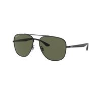 Ray - Ban Unisex RB3683 002/58 Sunglasses Metal Black G15 Squared Polarized