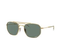 Ray - Ban Unisex RB3707 001/O9 Sunglasses Metal Gold Grey Geometric Polarized