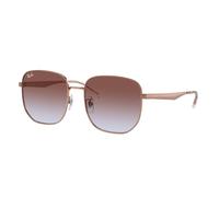 Ray - Ban Unisex RB3713D 9202I8 Sunglasses Metal Gold Violet Geometric Normal Shaded