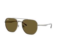 Ray - Ban Unisex RB3724D 004/73 Sunglasses Metal Grey Brown Geometric Normal