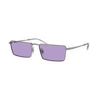 Ray-Ban Sunglasses RB3741 EMY 004/1A Silver Frames with Purple Lenses 59 mm