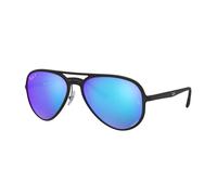 Ray - Ban Unisex RB4320CH 601SA1 Sunglasses Injected Black Blue Pilot Polarized
