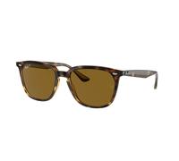 Ray - Ban Unisex RB4362 710/83 Sunglasses Acetate Turtle Brown Squared Polarized