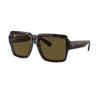 Ray - Ban Unisex RB4408 MAGELLAN 135973 Sunglasses Injected Turtle Brown Squared Normal