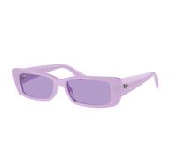 Ray - Ban Unisex RB4425 TERU 67581A Sunglasses Injected Violet Violet Squared Normal