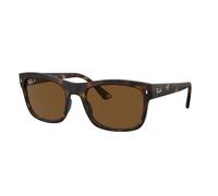 Ray - Ban Unisex RB4428 894/57 Sunglasses Acetate Turtle Brown Squared Polarized