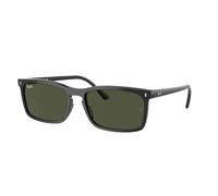 Ray - Ban Unisex RB4435 901/31 Sunglasses Acetate Black Green Squared Normal