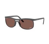 Ray - Ban Unisex RB4452CH 60171A Sunglasses Peek Grey Squared Polarized