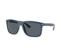 Ray - Ban Unisex RB4547 BOYFRIEND TWO 6717R5 Sunglasses Injected Blue Blue Squared Normal Anti-glare