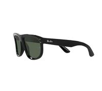 Ray-Ban Unisex's Rbr0501s Boyfriend Reverse Sunglasses, Black/Dark Green, 56 mm