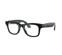 Ray-Ban Unisex RW4006 Ray-Ban | Meta Wayfarer - Frame color: Black, Lens color: Clear