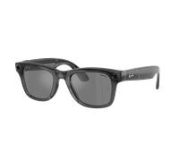 Ray-Ban Unisex RW4006S Ray-Ban Meta x Coperni Limited Edition - Frame color: Transparent Black, Lens color: Grey Mirror