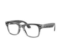 Ray-Ban Unisex RW4012 Ray-Ban Meta Wayfarer - Frame color: Transparent Grey, Lens color: Clear/Sapphire
