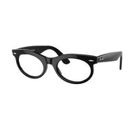 Ray - Ban Unisex RX2242V WAYFARER OVAL 2000 Optical frames Acetate Black Transparent Round Normal
