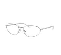 Ray - Ban Unisex RX3734V 2501 Optical frames Metal Silver Transparent Geometric Normal