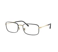 Ray - Ban Unisex RX3746V 3175 Optical frames Metal Black Transparent Geometric Normal