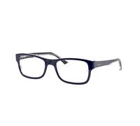 Ray - Ban Unisex RX5268 5739 Optical frames Acetate Blue Transparent Squared Normal