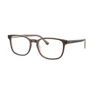 Ray - Ban Unisex RX5418 8365 Optical frames Acetate Brown Transparent Pillow Normal