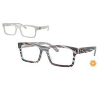 Ray - Ban Unisex RX5435 8382 Optical frames Acetate Blue Transparent Squared Normal
