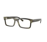 Ray - Ban Unisex RX5435 8405 Optical frames Acetate Brown Transparent Squared Normal