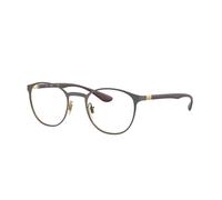 Ray - Ban Unisex RX6355 3158 Optical frames Metal Grey Transparent Pantos Normal