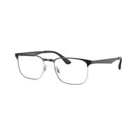Ray - Ban Unisex RX6363 2861 Optical frames Metal Black Transparent Squared Normal