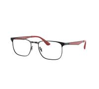 Ray - Ban Unisex RX6363 3018 Optical frames Metal Black Transparent Squared Normal