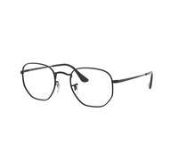 Ray - Ban Unisex RX6448 HEXAGONAL 2509 Optical frames Metal Black Transparent Geometric Normal