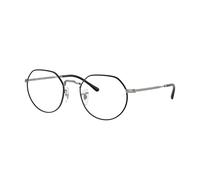 Ray - Ban Unisex RX6465 JACK 3179 Optical frames Metal Black Transparent Geometric Normal