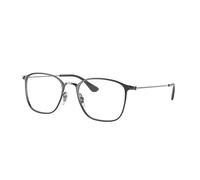 Ray - Ban Unisex RX6466 3102 Optical frames Metal Grey Transparent Squared Normal