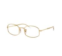 Ray - Ban Unisex RX6510 2500 Optical frames Metal Gold Transparent Pillow Normal