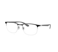 Ray - Ban Unisex RX6513 3163 Optical frames Metal Black Transparent Geometric Normal