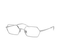 Ray - Ban Unisex RX6528 YEVI 2501 Optical frames Metal Silver Transparent Geometric Normal