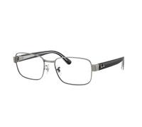 Ray - Ban Unisex RX6529 2502 Optical frames Metal Grey Transparent Pillow Normal