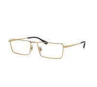 Ray - Ban Unisex RX6541 EMY 2500 Optical frames Metal Gold Transparent Squared Normal