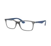 Ray - Ban Unisex RX7047 5769 Optical frames Injected Grey Transparent Squared Normal