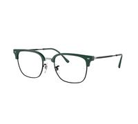 Ray - Ban Unisex RX7216 NEW CLUBMASTER 8208 Optical frames Acetate Green Transparent Squared Normal