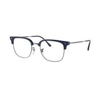Ray - Ban Unisex RX7216 NEW CLUBMASTER 8210 Optical frames Acetate Blue Transparent Squared Normal