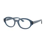 Ray - Ban Unisex RX7257 SHILO 8434 Optical frames Injected Blue Transparent Round Normal