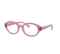 Ray - Ban Unisex RX7257 SHILO 8435 Optical frames Injected Pink Transparent Round Normal