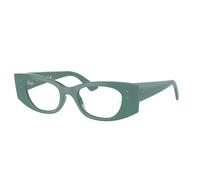Ray - Ban Unisex RX7327 KAT 8345 Optical frames Injected Green Transparent Geometric Normal